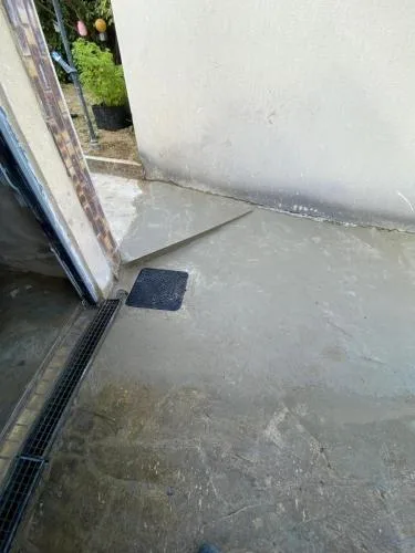 Finition caniveau eaux pluviales